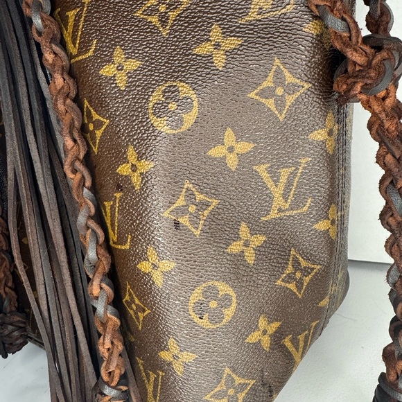 Louis Vuitton Neverfull MM Unique Fringe Boho Style. - Picture 8 of 15